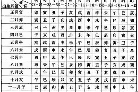 八字 月份|月份八字对应表 (出生年,月,日,时的八字对照表)